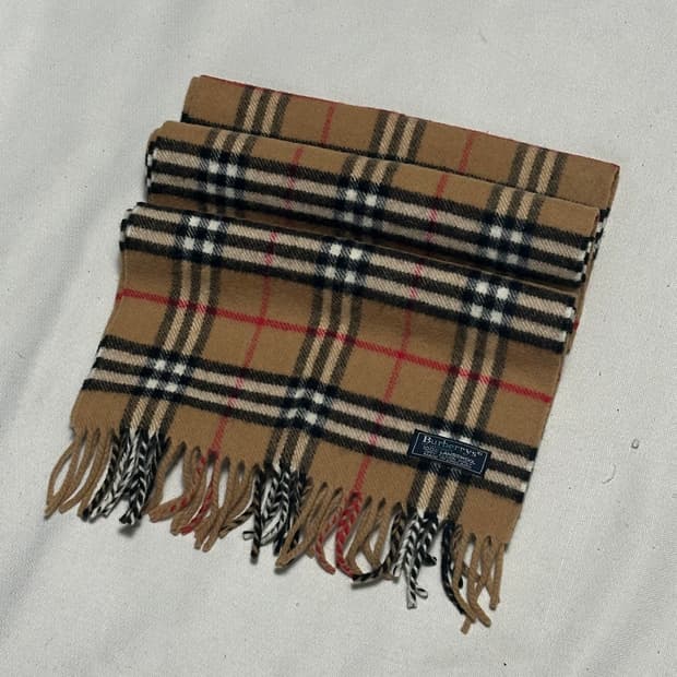 OS 버버리 노바체크 램스울 머플러