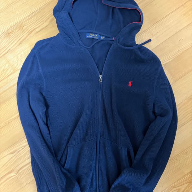 polo waffle hoodie 