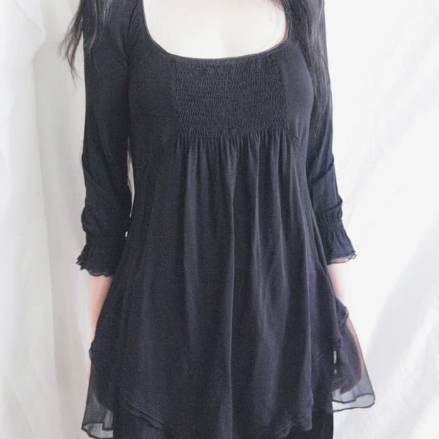 저스트 카발리 튜닉 드레이프 탑