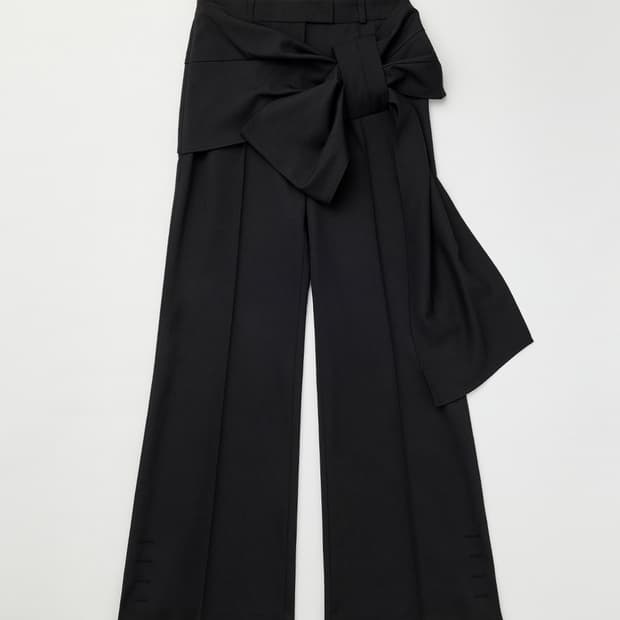 [새상품, 택o] 마뗑킴 리본 레이어드 부츠컷 팬츠 m