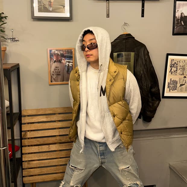 90’s LL Bean goose down padded vest 