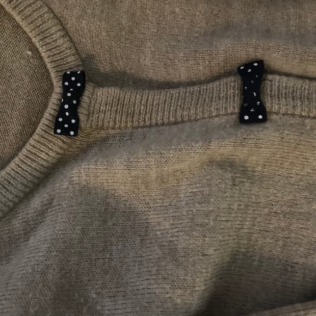 갸루 라떼갸루 리본 버튼 가디건 일본빈티지 일브