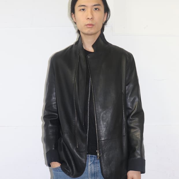 엠포리오 아르마니 레더 자켓