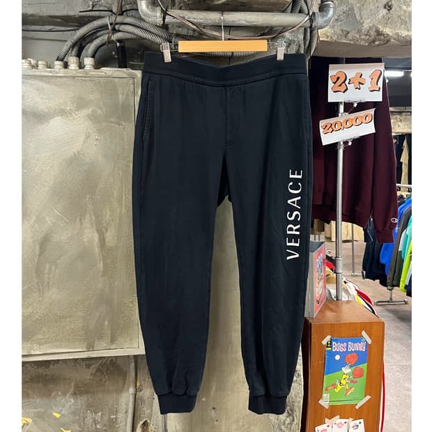 베르사체 스웻 조거 팬츠 블랙 XL #csz3495