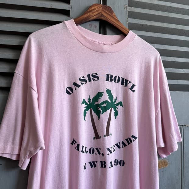 [XL]90's USA 빈티지 OASIS BOWL 티셔츠