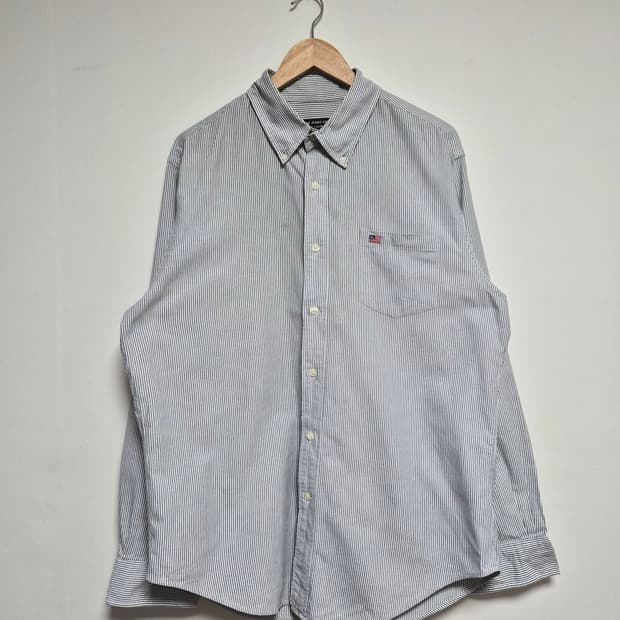 폴로Polo 스트라이프 옥스포드 셔츠 L - S391