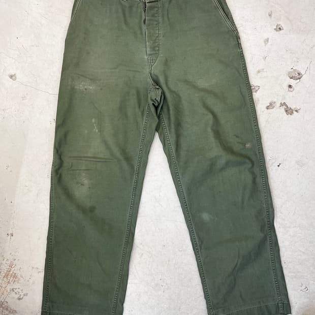 [32] 1950s USMC Cotton Satin Trousers
