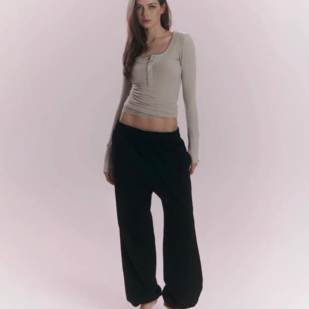 플리즈노팔로우 New Hailey Jogger (Black)