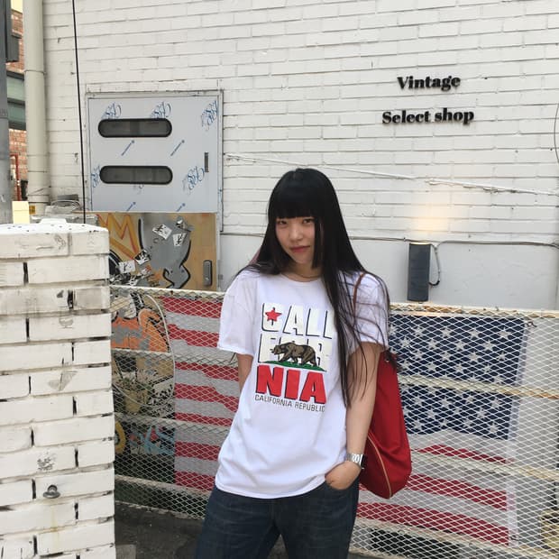 Russell 러셀 빈티지 반팔 티셔츠
