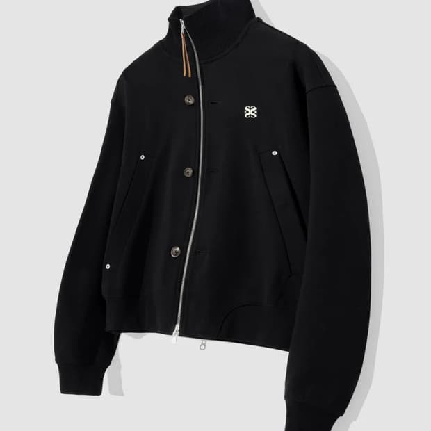 세터 테오 코튼 올데이 풀 집업 오가닉 블랙