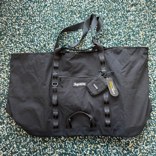 슈프림 XL 토트백 블랙