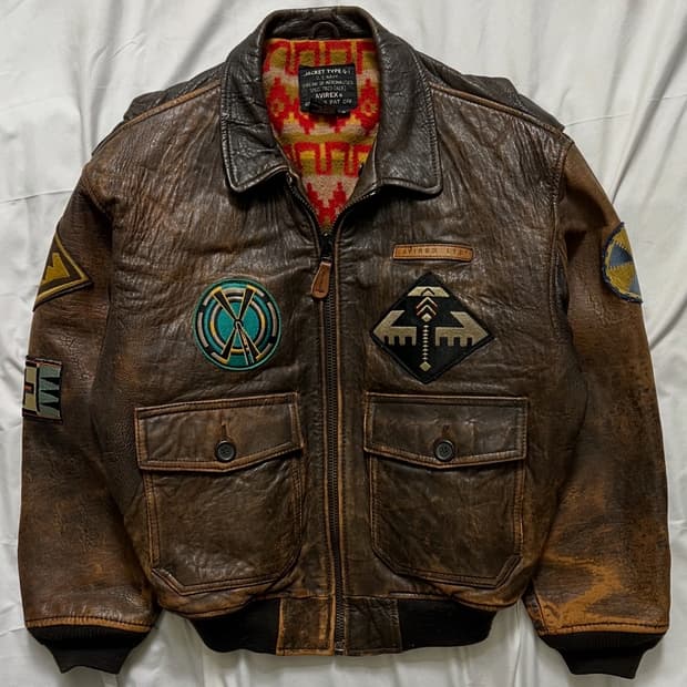 아비렉스 G-1 웨스턴 가죽자켓