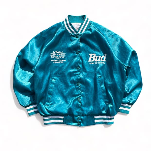 90‘s Bud King Of Beer 새틴 점퍼