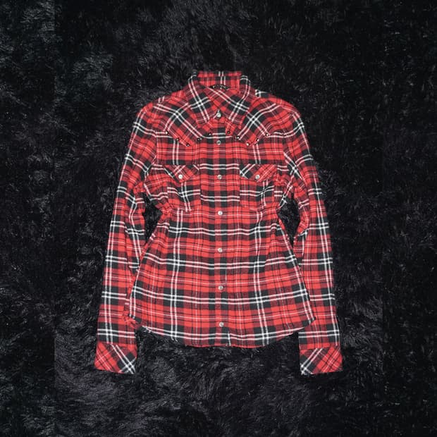 (rote rose) punk stud flannel 