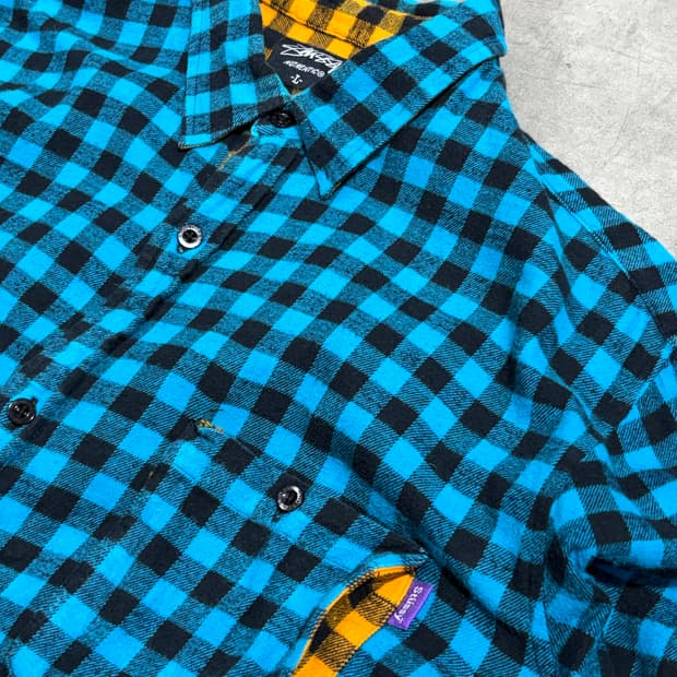 00s 스투시 헤비 플란넬 긴팔셔츠