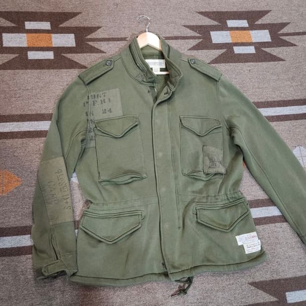 폴로 데님앤서플라이 스웻 M-65 필드 자켓 L 성조기