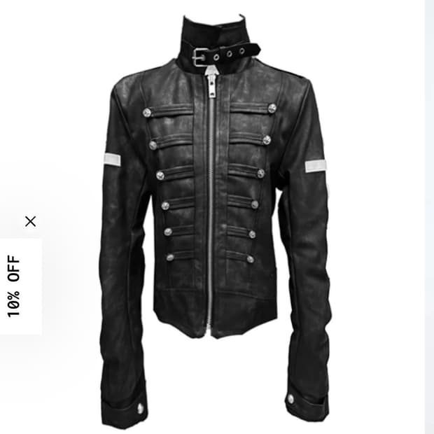 DETW 크로스 더블 버튼 블랙 자켓 나폴레옹 자켓