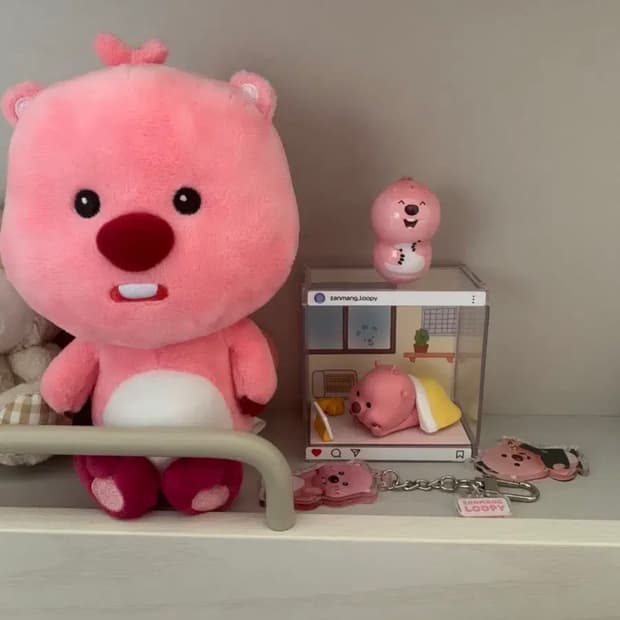 잔망루피 무선키보드+마우스+사진에보이는굿즈들 일괄