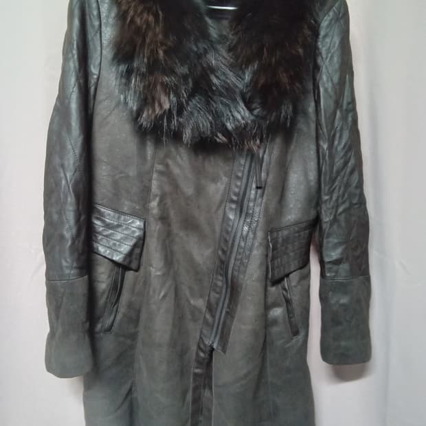 플라밍고 토스카나 무스탕 폭스퍼 베스트,조끼