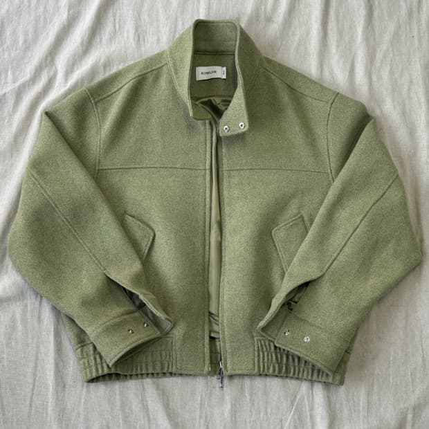 키뮤어 울 투웨이 헤링턴 자켓 M