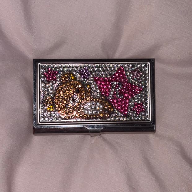 고전 리락쿠마 큐빅 미니 소품 케이스 미러 갸루액세서리