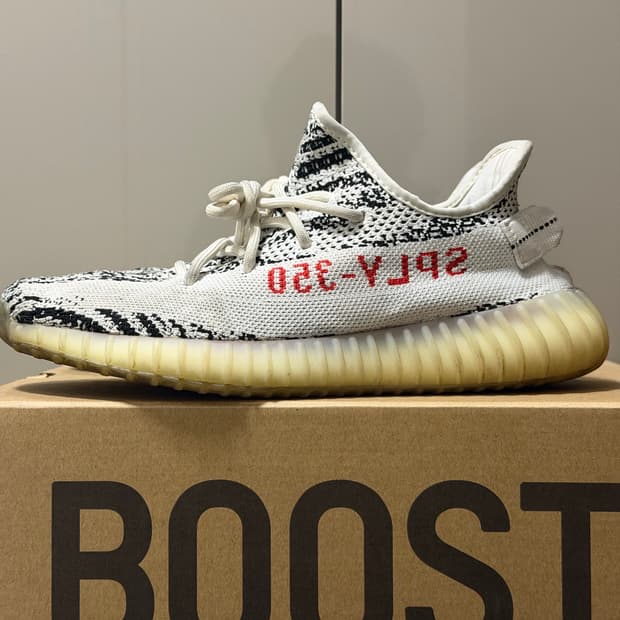 아디다스 이지부스트 350 V2 지브라 250mm