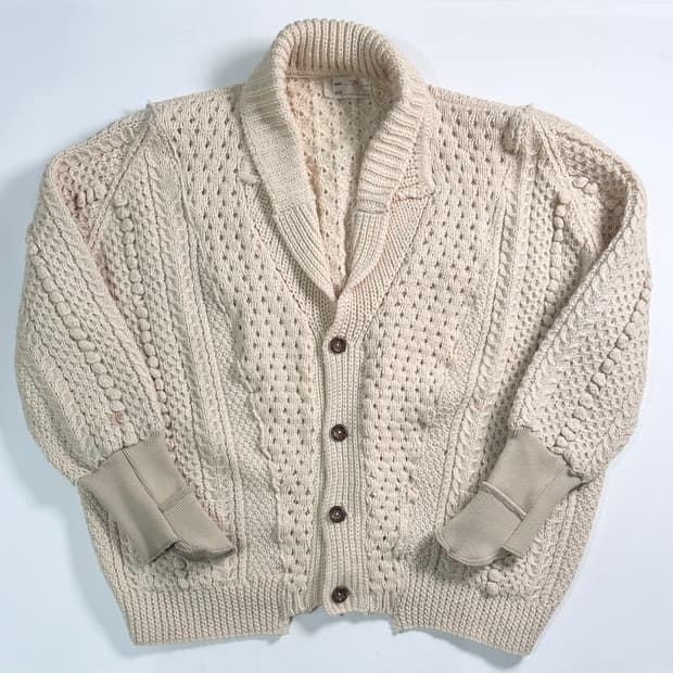 나나서카 리메이크 아란케이블 오버핏 가디건