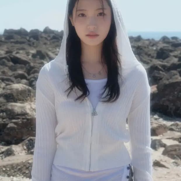 애즈온 ason 나디아 썸머 니트 집업 Summer Knit Zip