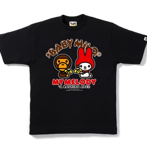 Bape 베이비마일로 산리오 마이멜로디 콜라보 한정 티셔츠
