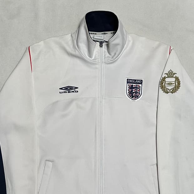 M 엄브로 잉글랜드 화이트 트랙탑