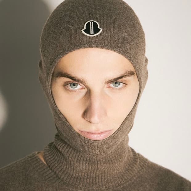 릭오웬스 x 몽클레르 바라클라바/브라운