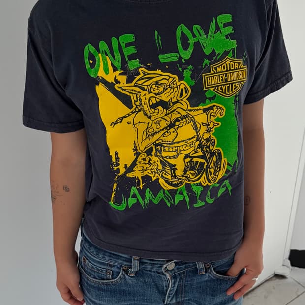 Harley-Davidson Jamaica 그래픽 반팔 티셔츠