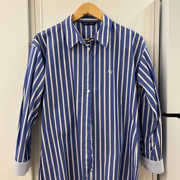 프론트로우 X 렉토 콜라보 스트라이프 셔츠