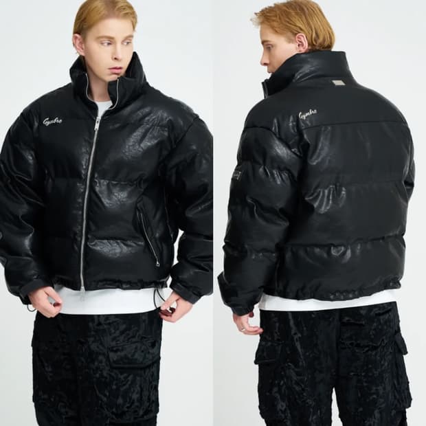 [M] 짐브로 헤비 레더 숏패딩