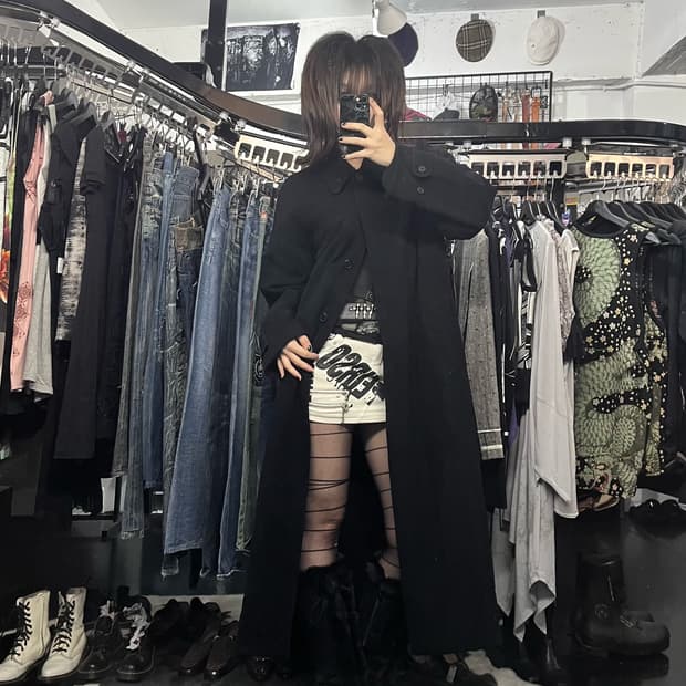 아르마니 맥시 코트