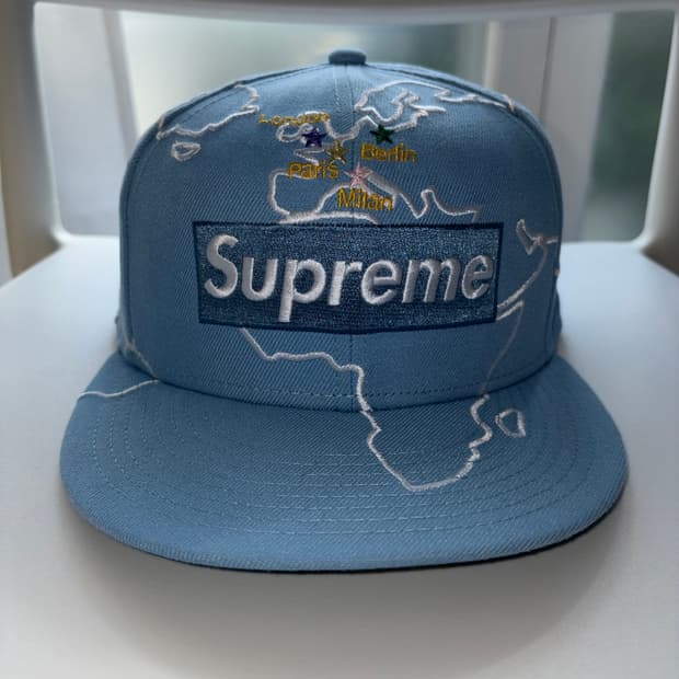supreme X new era worldwide box logo cap