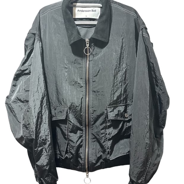 엔더슨벨 제임스 콘트라스트 봄버 자켓 블랙 xl