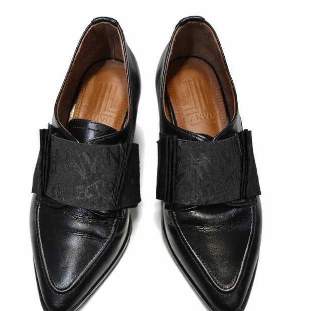 
랑방 로퍼 힐 230 / JL 로고 / 상태좋음

