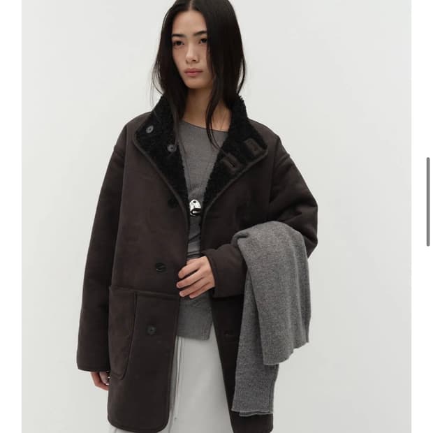 로우타이드 low tide 리버시블 무스탕