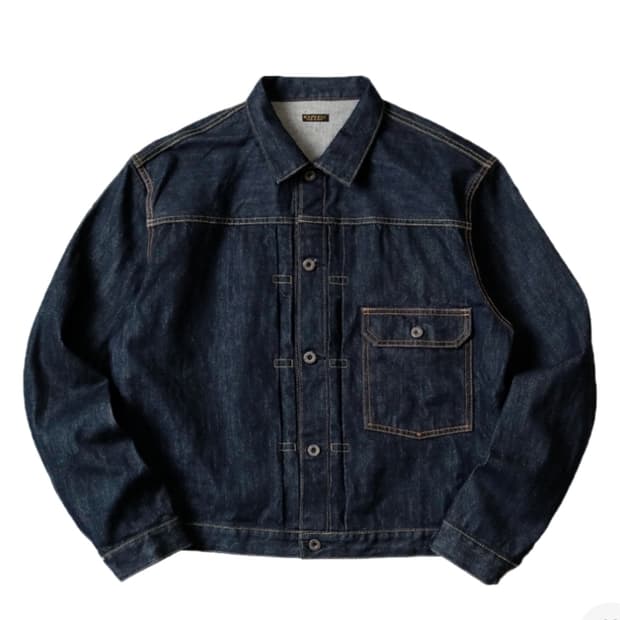[5] 캐피탈 14온즈 데님 1ST 원 워시 자켓 인디고