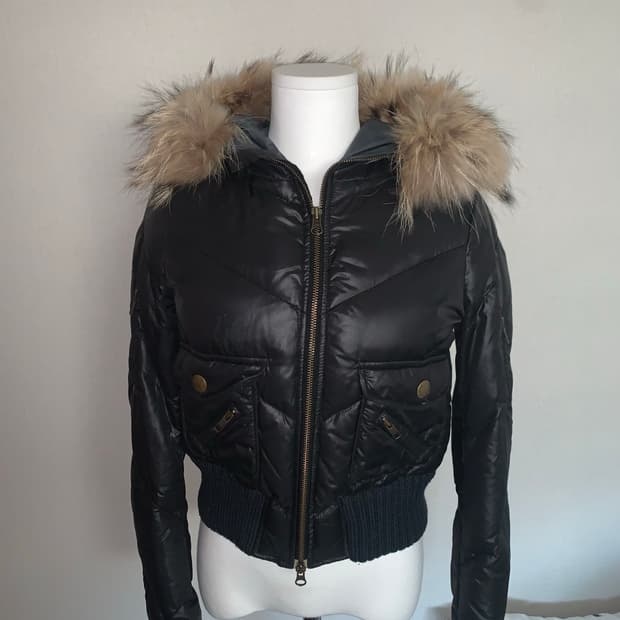 빈티지 퍼 패딩 점퍼