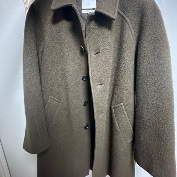 [M] 아모멘토 래글런 하프코트 브라운