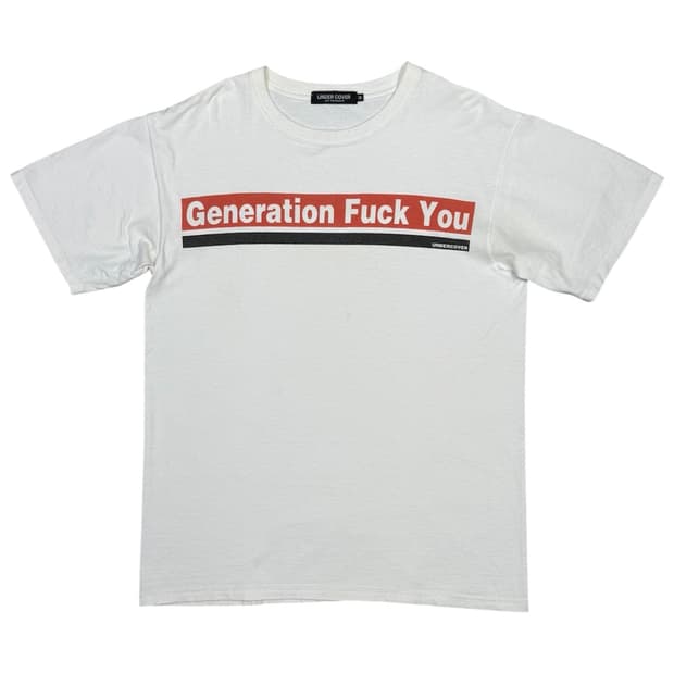 언더커버 아카이브 generation fuk u 반팔 티셔츠