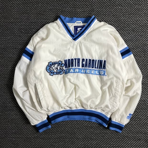 00s 스타터 NCAA 노스 캐롤라이나 컬리지 우븐 웜업 o 3046