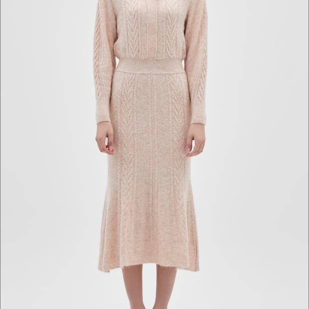 미샤 2022 와이드카라 울혼방 원피스 S사이즈