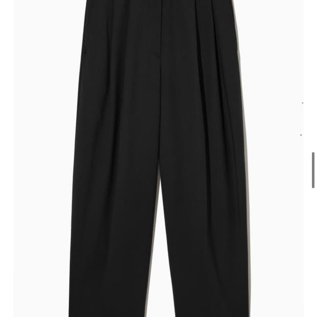 COS 코스 와이드 레그 테일러드 울 블렌드 트라우저 38