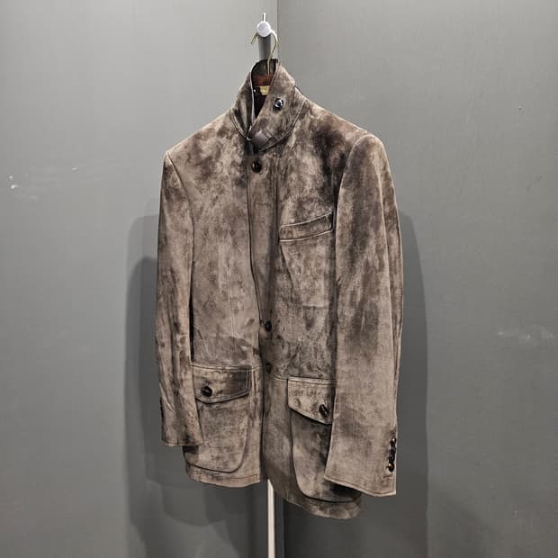 톰포드 레더트리밍 스웨이드 블레이저 자켓