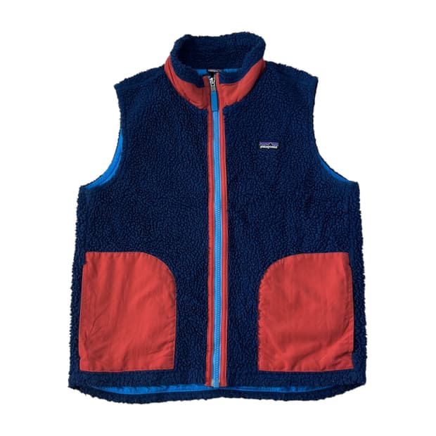 90 파타고니아 양털 레트로 플리스 조끼