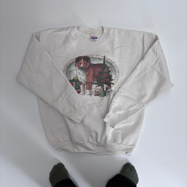 헤인즈 빈티지 스웻 화이트