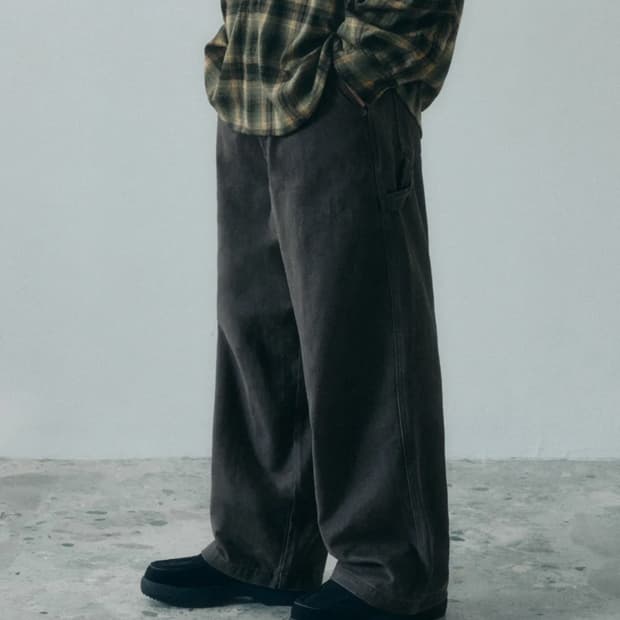 [M] 코드그라피 원턱 카펜터 팬츠 차콜